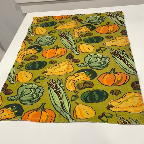 Set of three vintage cotton placemats by Marsha Blanke. GUC. - Picture 5 of 5